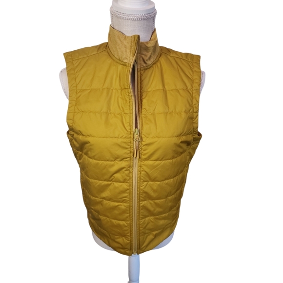 PRANA Mustard Quilted Vest Size Medium - Picture 1 of 1